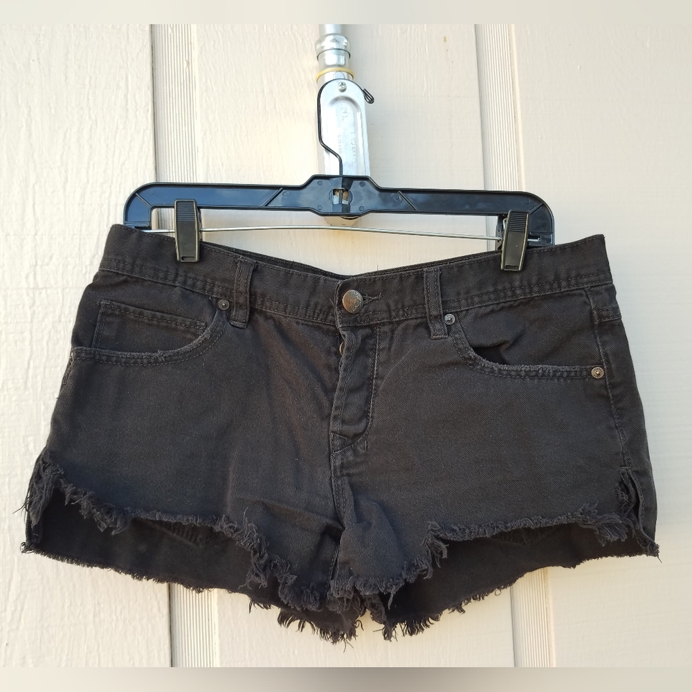 Free People Black Denim Women Shorts Size 27